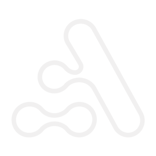 Autority mark: a looping line that folds into an A